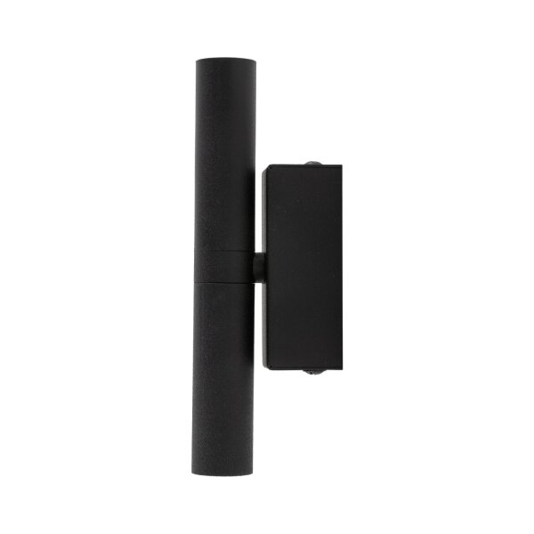 Wandlampe Schwarz Up Down H: 16,5 cm B: 2,5 cm Metall 2x G9