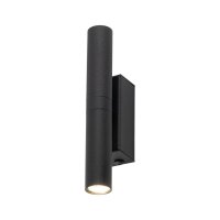 Wandlampe Schwarz Up Down H: 16,5 cm B: 2,5 cm Metall 2x G9