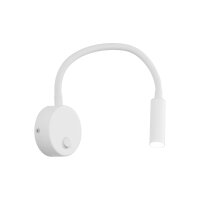 Applique murale avec interrupteur bras flexible blanc G9...