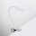 Lampe de bureau à pince Bras flexible 40 cm G9 blanc chrome