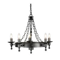 Suspension CAMELOT 9 Noir Ø60cm Lampe design