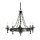 Pendelleuchte CAMELOT 9 Schwarz &Oslash;60cm Design Lampe