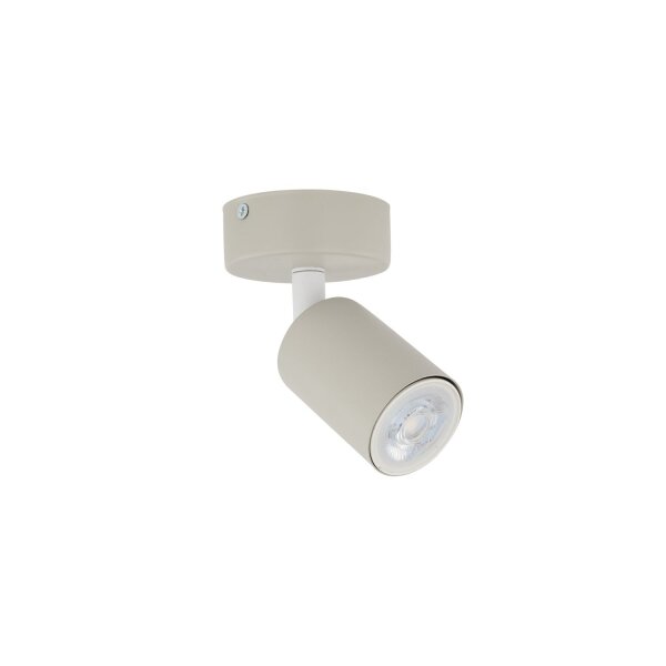 Lampe pour chambre denfant Plafond métal Ø 13 cm petit beige GU10