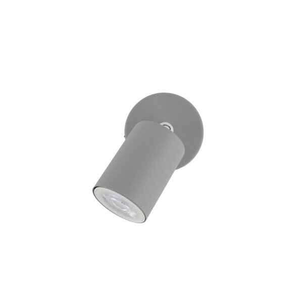 Deckenleuchte Kinderzimmer Grau GU10 rund Ø 13 cm klein