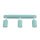 Lampe pour chambre denfant Plafond Mint L : 52 cm Métal 3-flamme GU10