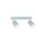 Deckenstrahler Kinderzimmer Metall 35 cm lang 2x GU10 Mint