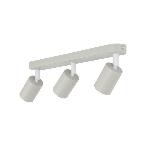 Spot de plafond métal chambre denfant L : 52 cm beige 3x GU10