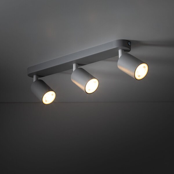 Spot de plafond métal chambre denfant L : 52 cm beige 3x GU10