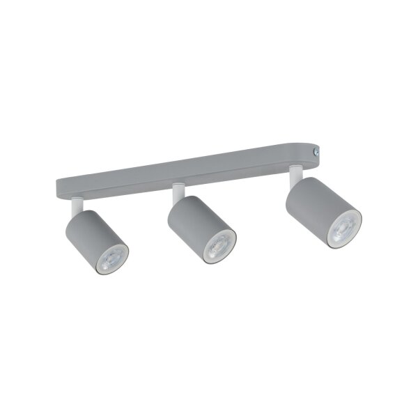 Lampe pour chambre denfant Gris L : 52 cm orientable Métal 3x GU10