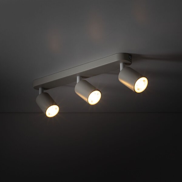Lampe pour chambre denfant Gris L : 52 cm orientable Métal 3x GU10