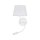 Wandleuchte Schwanenhals Schalter H: 50 cm Metall Stoff