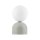 Tischlampe klein H: 21 cm Ø 12 cm Beige Weiß Metall Glas G9