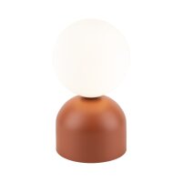 Lampe de table verre métal H : 21 cm petit rouge...