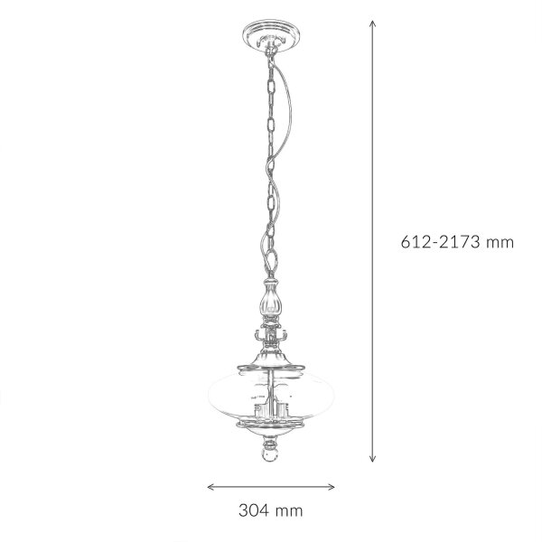 Pendelleuchte LYN Messing Ø30cm kürzbar Lampe