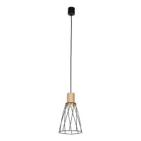 Suspension métal bois Ø 16cm petit H : max....