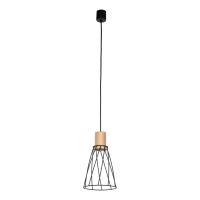 Suspension métal bois Ø 16cm petit H : max....