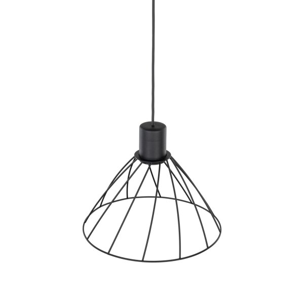 Pendelleuchte Metall Schwarz Ø 29,5 cm H: max. 165 cm GU10
