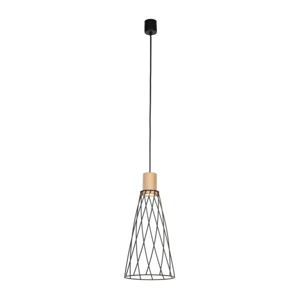Pendelleuchte Schwarz Kiefer Ø 19 cm H: max. 180 cm GU10