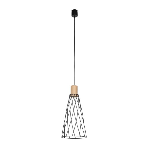 Pendelleuchte Schwarz Kiefer Ø 19 cm H: max. 180 cm GU10