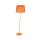 Stehleuchte Kinderzimmer Orange E27 150 cm klein Stoff Metall