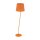 Stehleuchte Kinderzimmer Orange E27 150 cm klein Stoff Metall