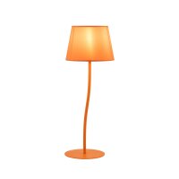 Kinderzimmerlampe Tisch Orange H: 37cm klein E27 Metall...
