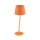 Kinderzimmerlampe Tisch Orange H: 37cm klein E27 Metall Stoff
