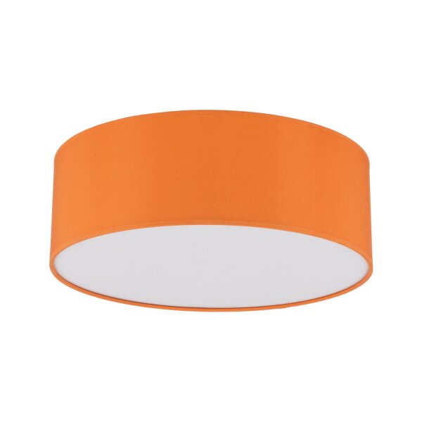 Lampe pour chambre denfant Tissu rond Ø 38 cm Orange 4x E27 Plafond