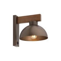 Applique avec interrupteur H : 20 cm Bois Métal...