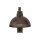 Wandleuchte mit Schalter H: 20 cm Holz Metall in Braun E27