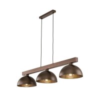 Hängeleuchte 118 cm lang H: max. 115 cm Holz Metall...