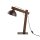 Tischlampe Knickgelenk 52 cm hoch Holz Metall E27 verstellbar