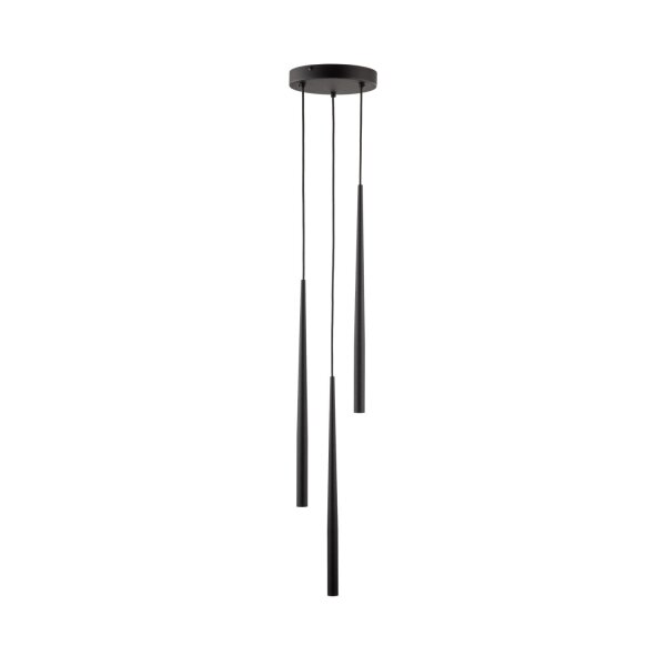 Pendelleuchte Schwarz Ø 20 cm verstellbar G9 3-flammig