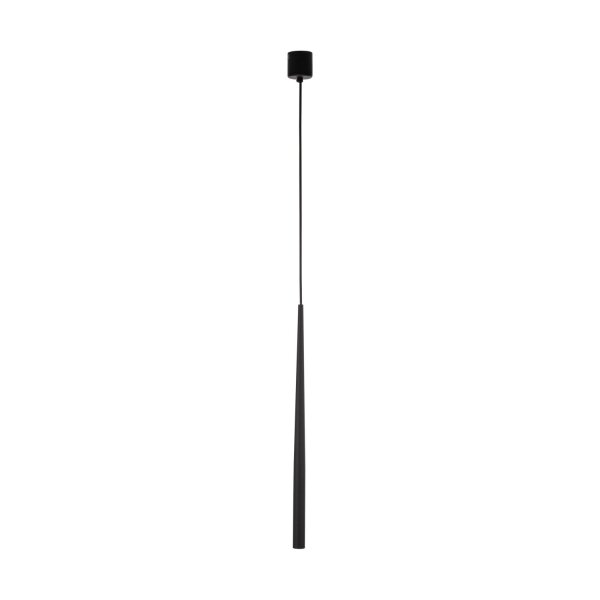Suspension noire en métal Ø 5,2cm étroite réglable en hauteur