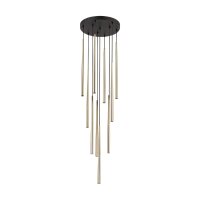 H&auml;ngelampe Schwarz Gold &Oslash; 35 cm Metall h&ouml;henverstellbar