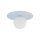 Kinderzimmerleuchte Glas Metall G9 rund Ø 25 cm Hellblau Weiß