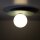 Lampe de plafond chambre denfant ronde Ø25cm métal verre G9 menthe blanche