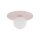 Lampe pour chambre denfant Plafond Rose Blanc Métal Verre G9 Ø 25cm rond