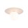 Lampe pour chambre denfant Plafond Rose Blanc Métal Verre G9 Ø 25cm rond