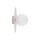 Lampe pour chambre denfant Plafond Rose Blanc Métal Verre G9 Ø 25cm rond