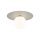 Lampe pour chambre denfant Plafond Gris Blanc Métal Verre Ø 25 cm G9