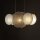 Pendelleuchte Stoff Holz Metall 80 cm lang 3x E27 IAN