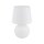 Lampe de table Blanc 60 cm de haut Ø 38 cm Verre Tissu DOLORES