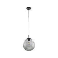 Lampe &agrave; suspendre verre fum&eacute; E27 L : 25 cm...