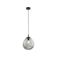 Hängelampe Rauchglas E27 B: 25 cm H: max. 175 cm...