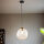 Lampe à suspendre verre fumé E27 L : 25 cm H : max. 175 cm