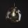 Lampe à suspendre verre fumé E27 L : 25 cm H : max. 175 cm