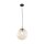 Lampe à suspendre verre fumé E27 L : 25 cm H : max. 175 cm