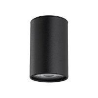 Aufputz Deckenspot Schwarz Metall GU10 &Oslash; 5 cm H: 8 cm