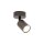 Plafonnier métal GU10 orientable Ø 12 cm petit brun LIDIA